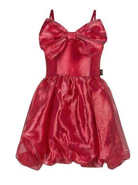 Rock Your Kid Red Gift Dress With Bow For Toddlers Size 2 Years